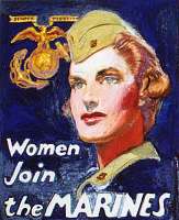 WWII Women Marines recruitment poster